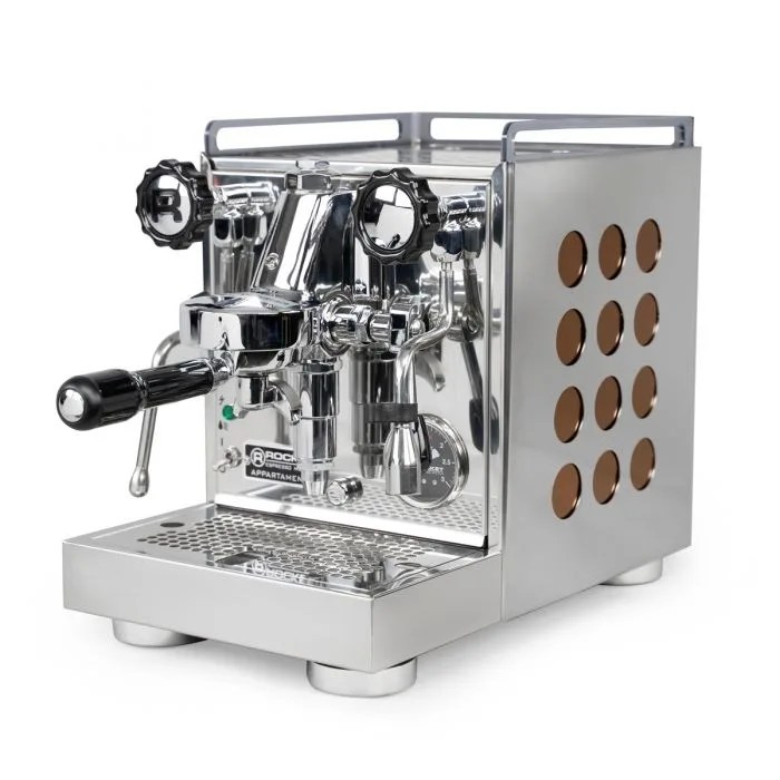 silver espresso machine