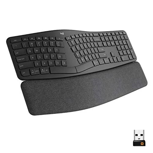 an split keyboard with a traditional layout