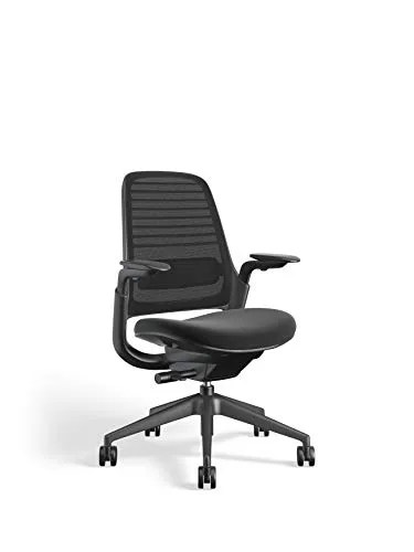 steelcase series 1 work office chair, licorice