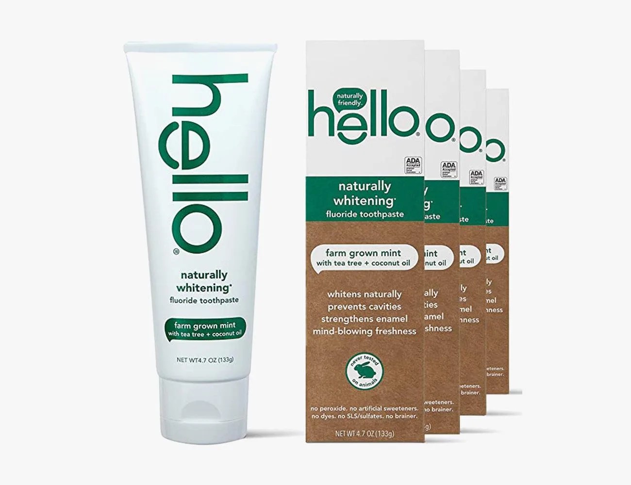 hello naturally whitening toothpaste