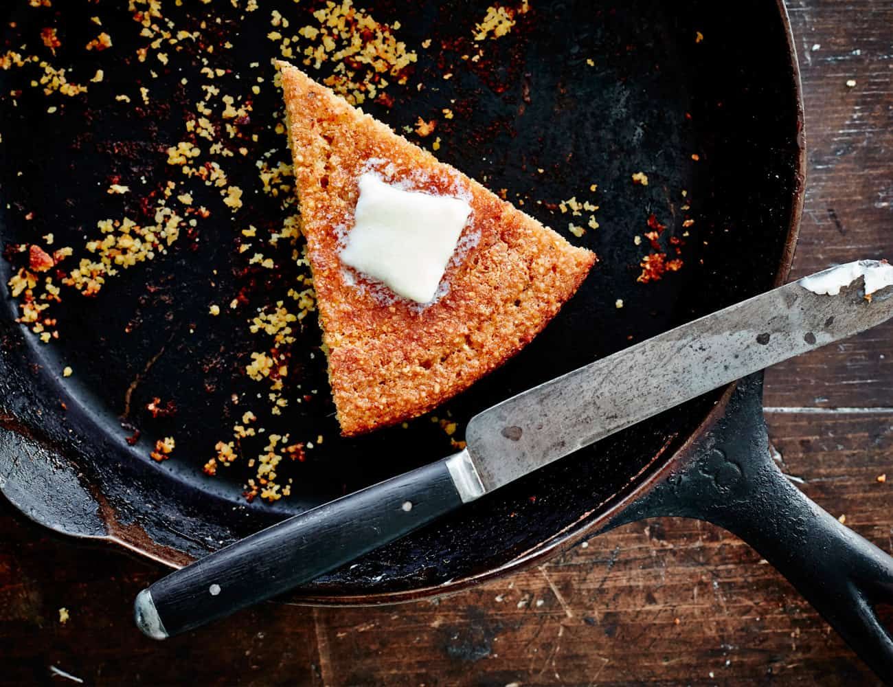 The-20-Best-Things-to-Cook-Cast-Iron-Skillet-Gear-Patrol-Cornbread