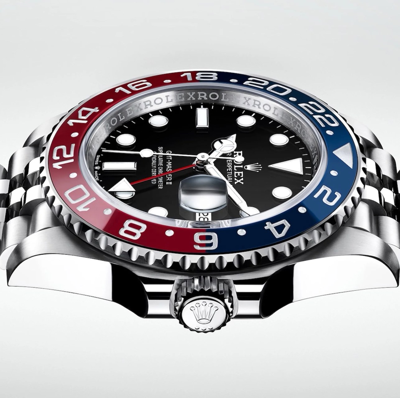 rolex gmt master ii with dual colored dial