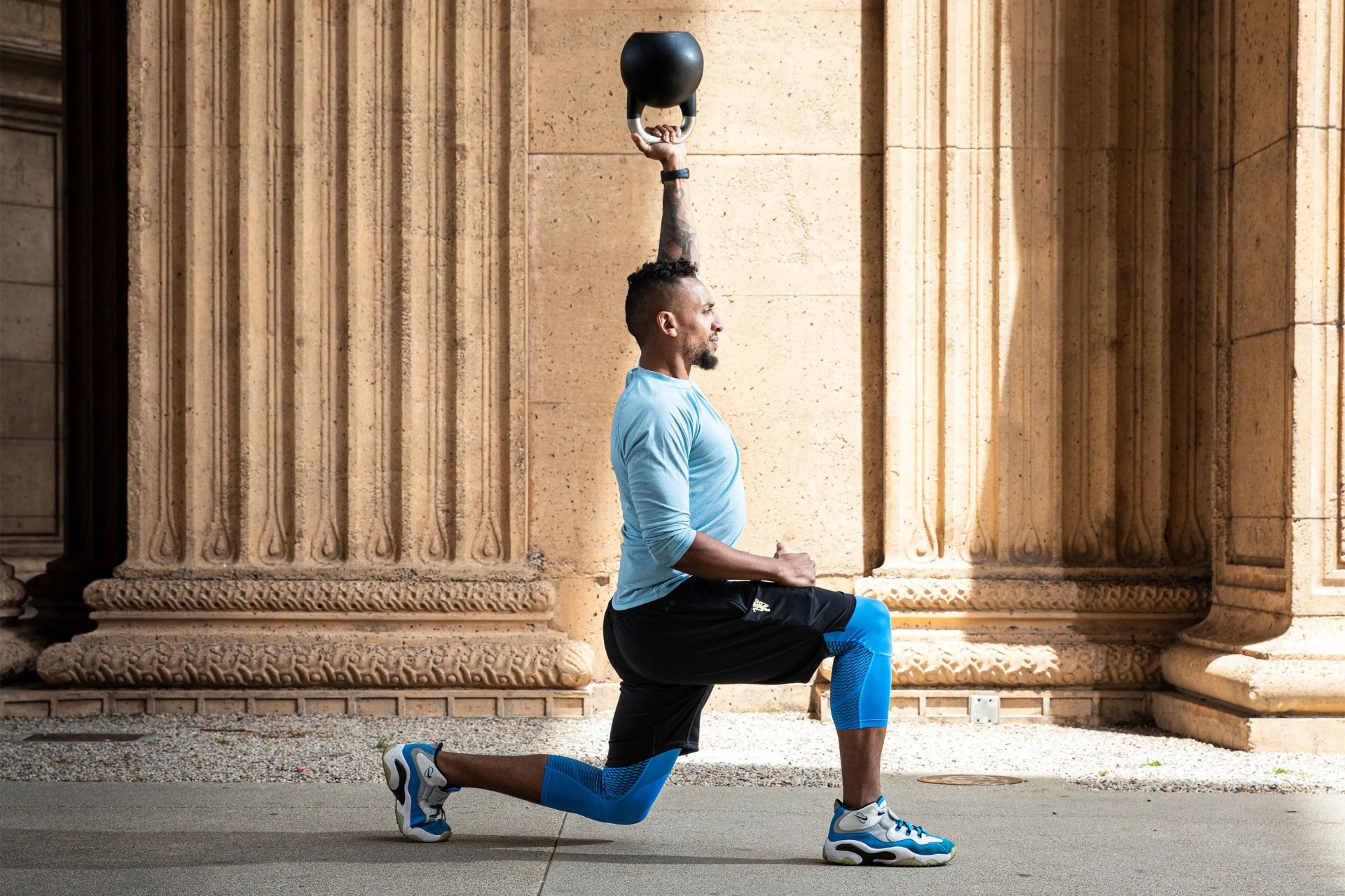 future fitness man working out