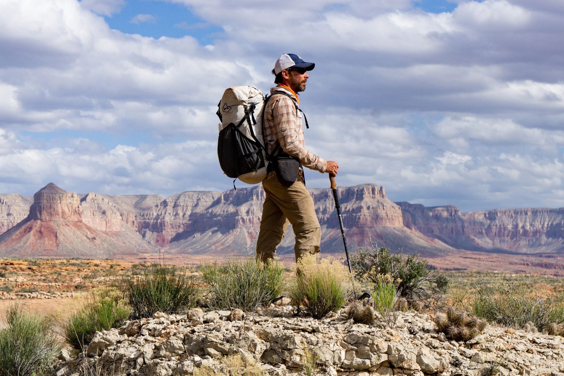 man wearing hyperlite backpack