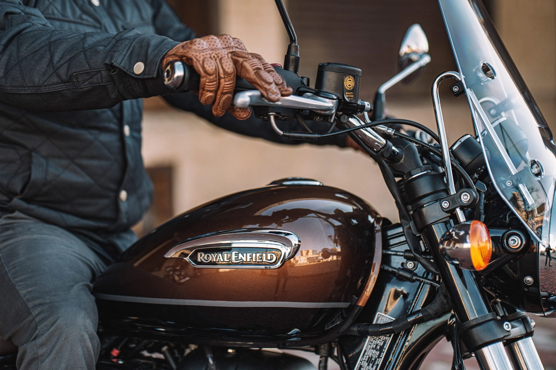 royal enfield motorcycle detail