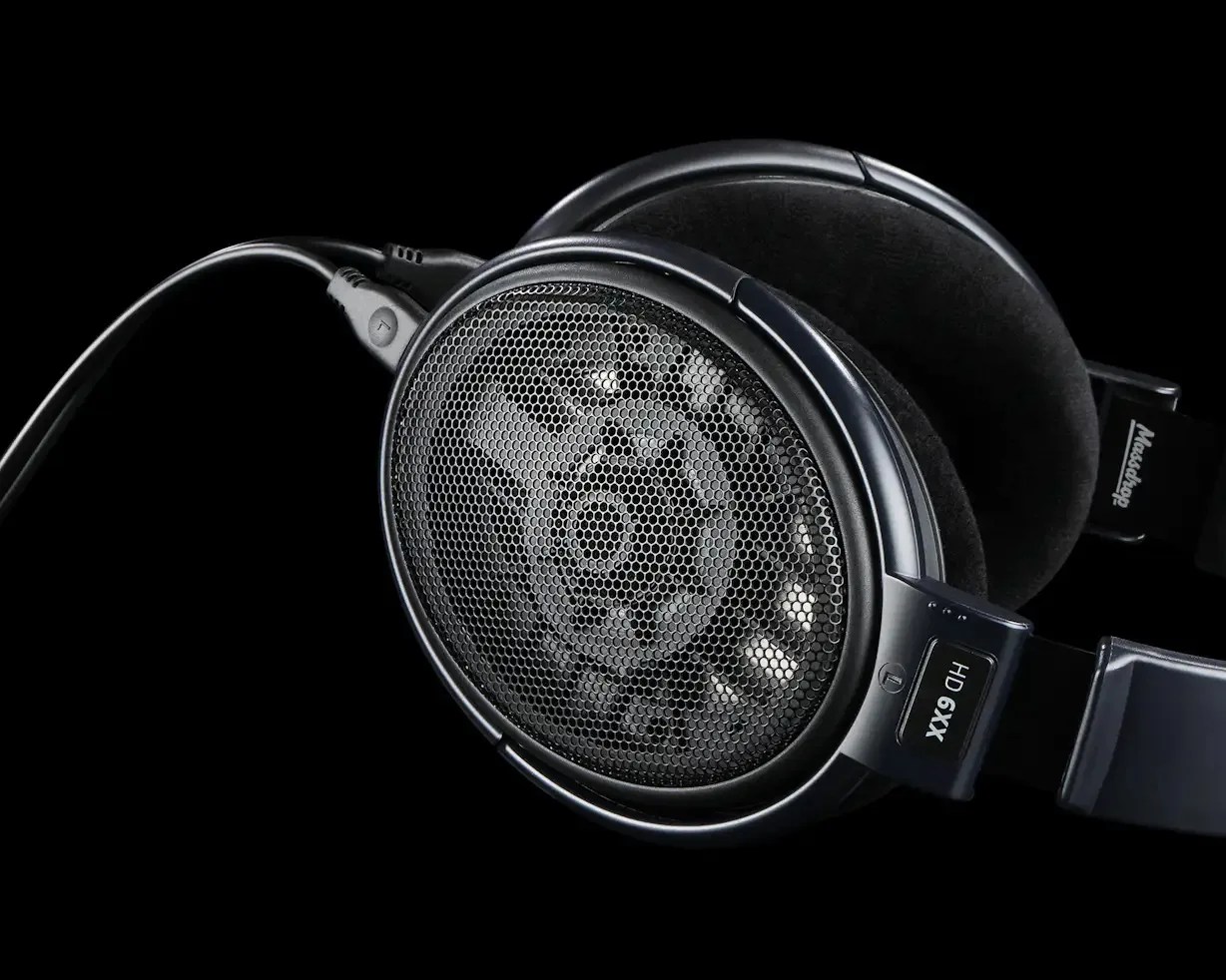 pair of black headphones