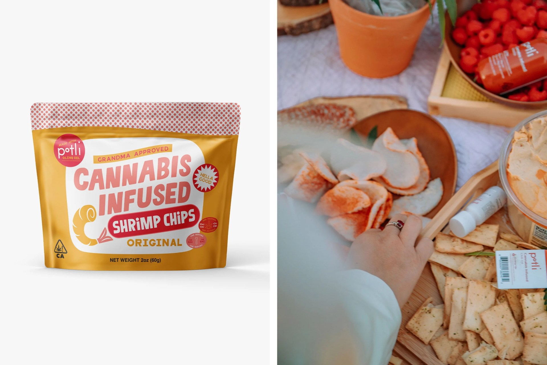 potli shrimp chips