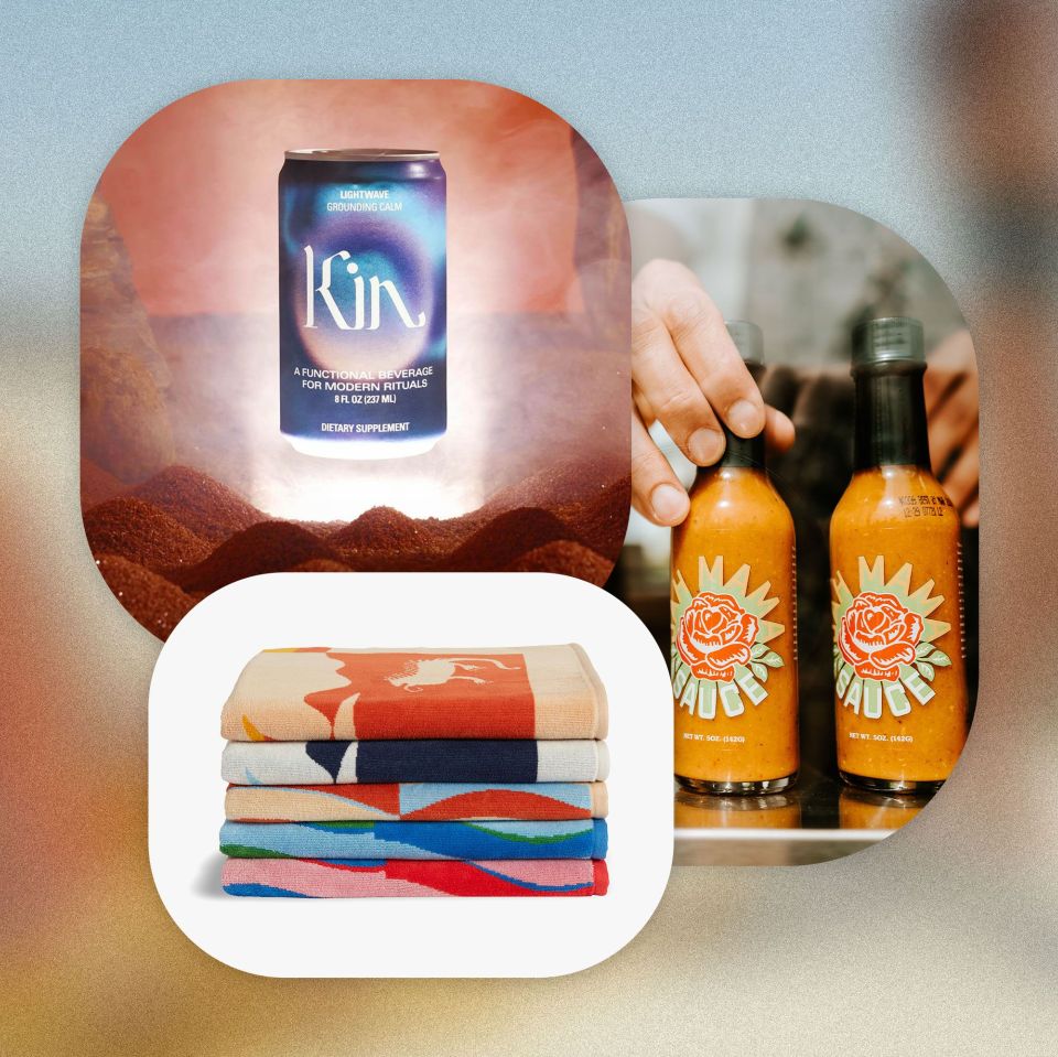 jah mama hot sauce, kin euphorics lightwave and brooklinen beach towels