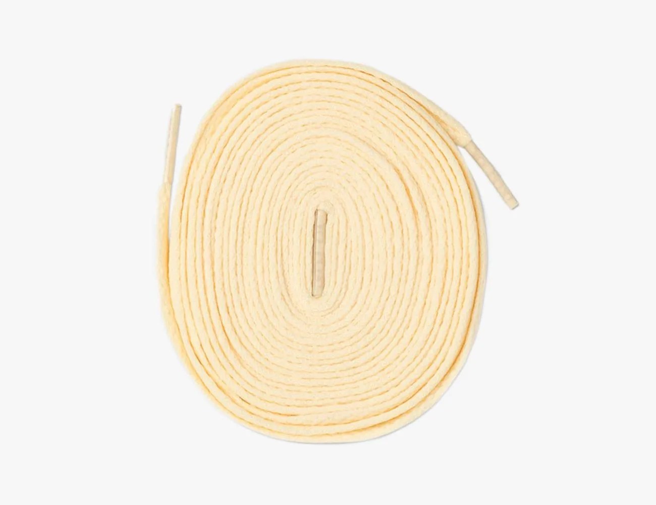 solid cream shoelaces