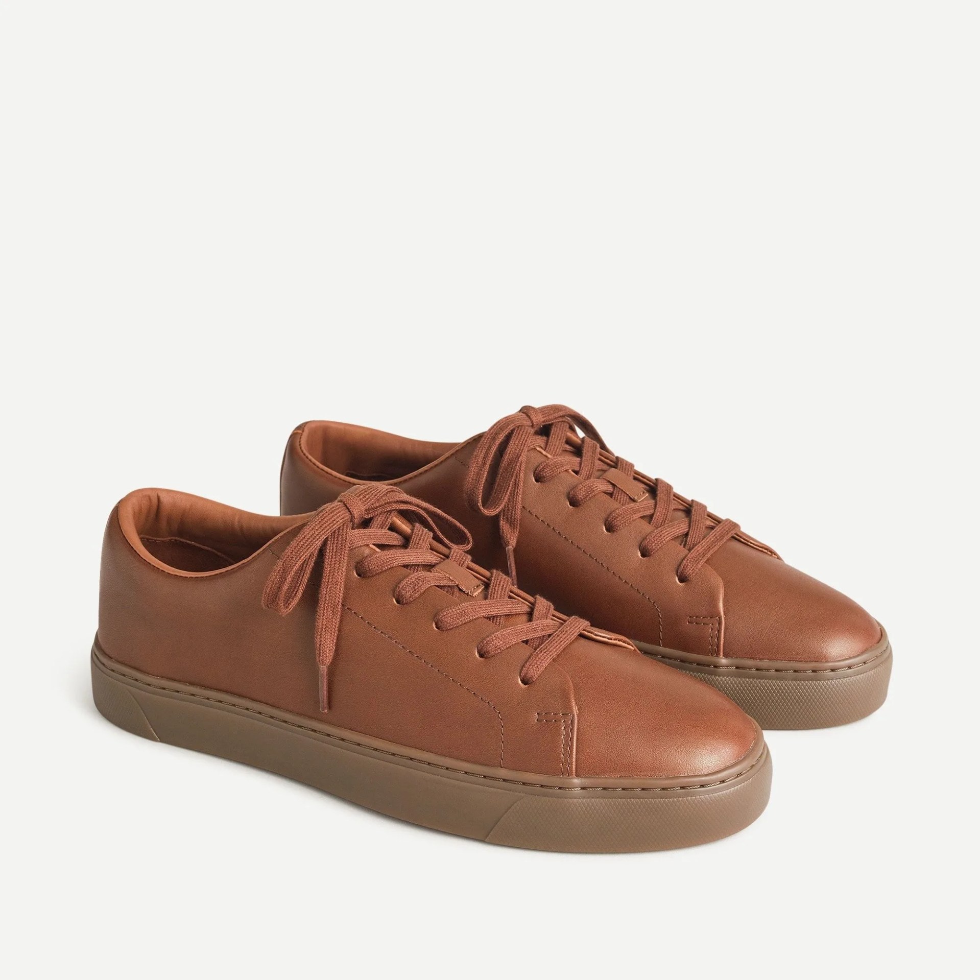 Court sneakers in leather