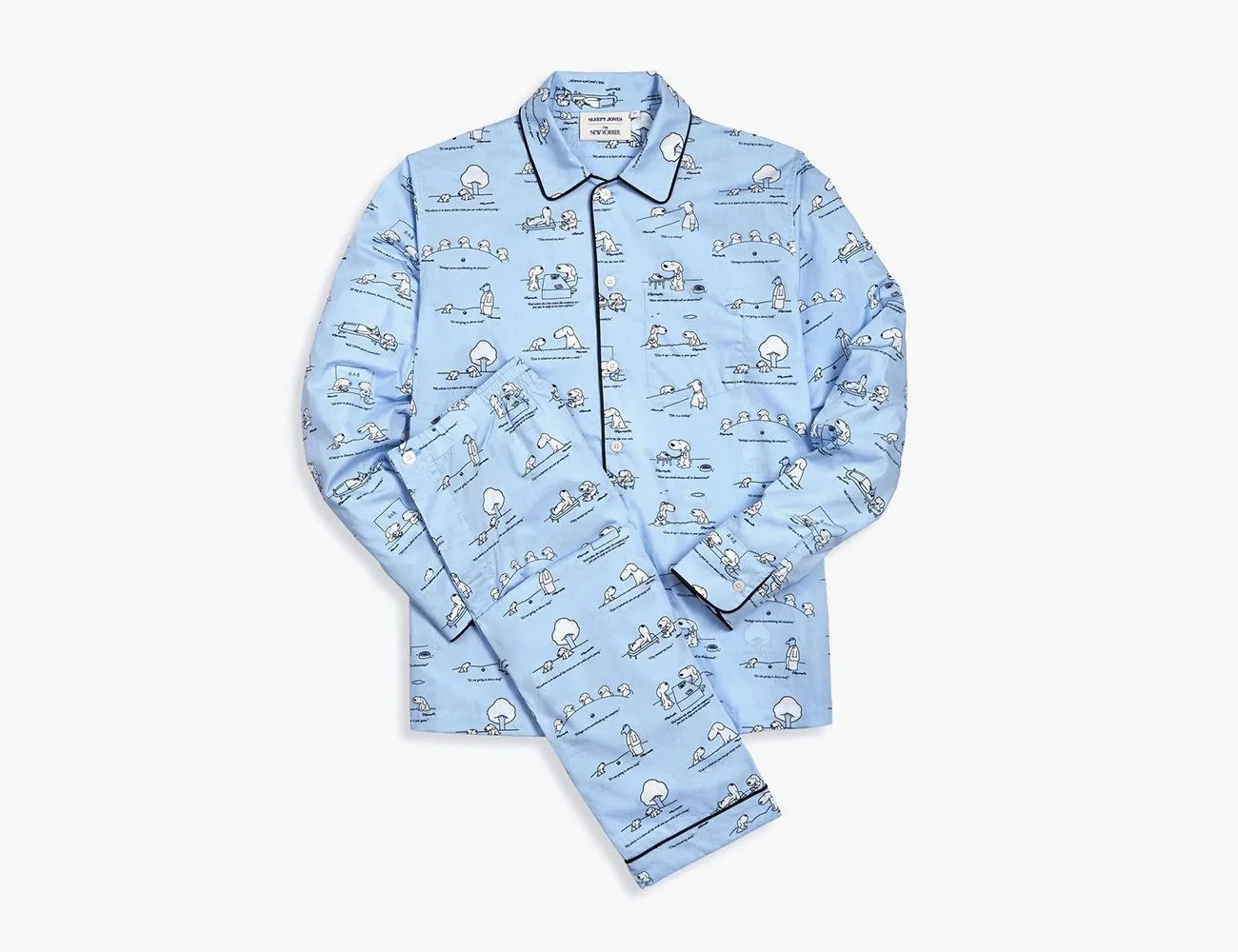 Sleepy Jones x The New Yorker The Doggone Henry Pajama Set