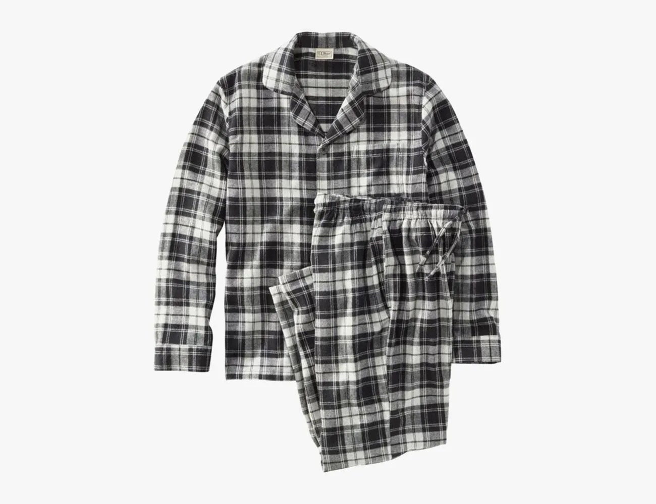 LL Bean Scotch Plaid Flannel Pajamas