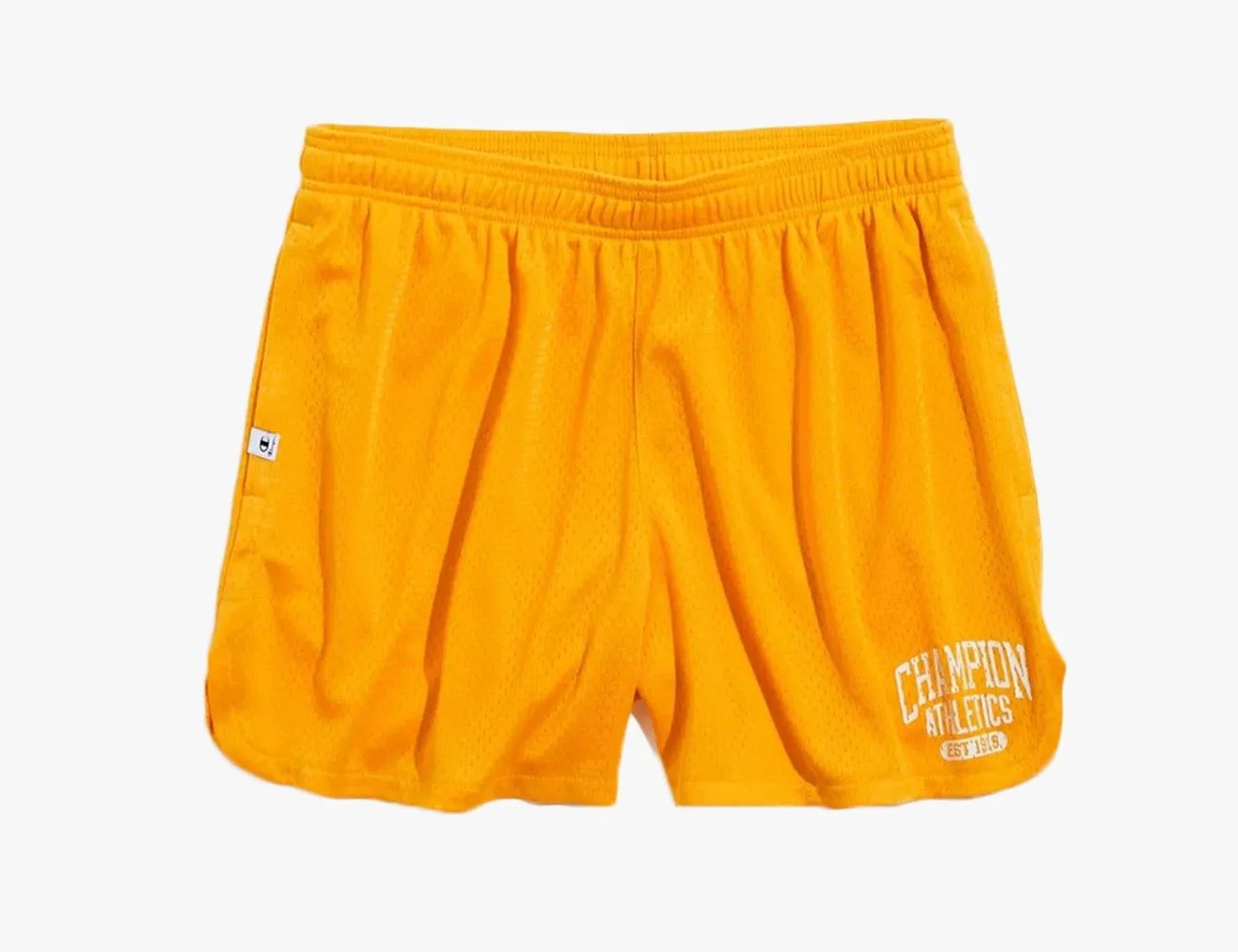 orange Champion Mesh Sport Shorts
