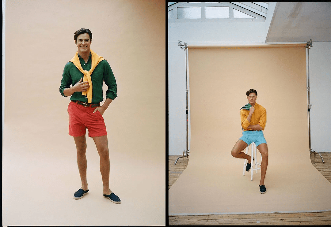 models wearing bright outfits