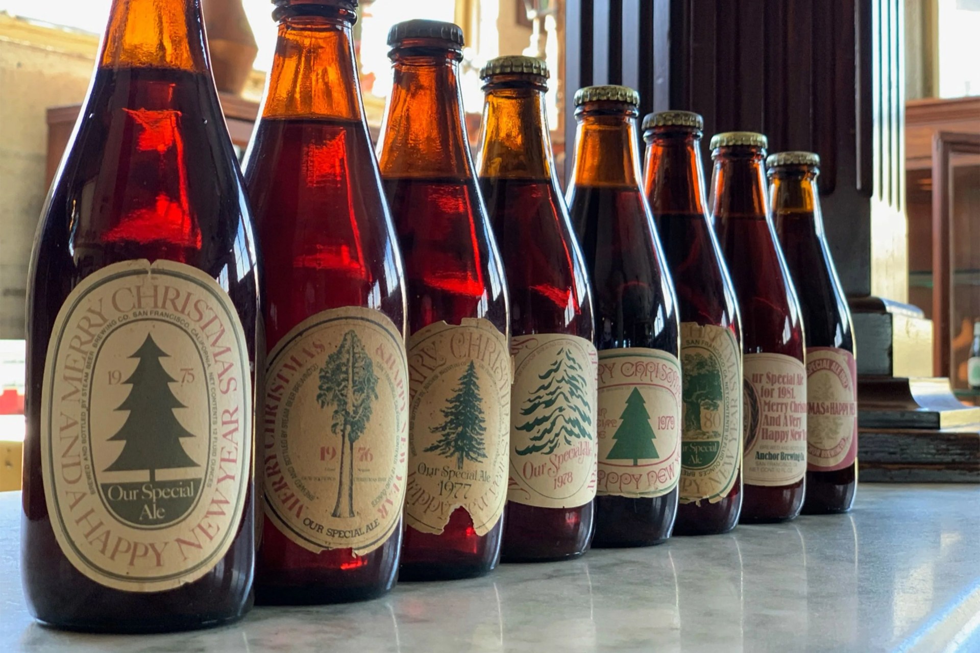 anchor brewing bottles of beer