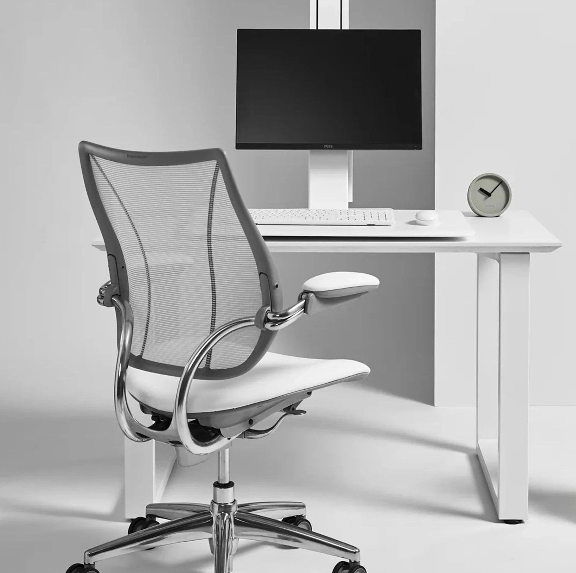 humanscale quickstand eco single monitor standing desk converter