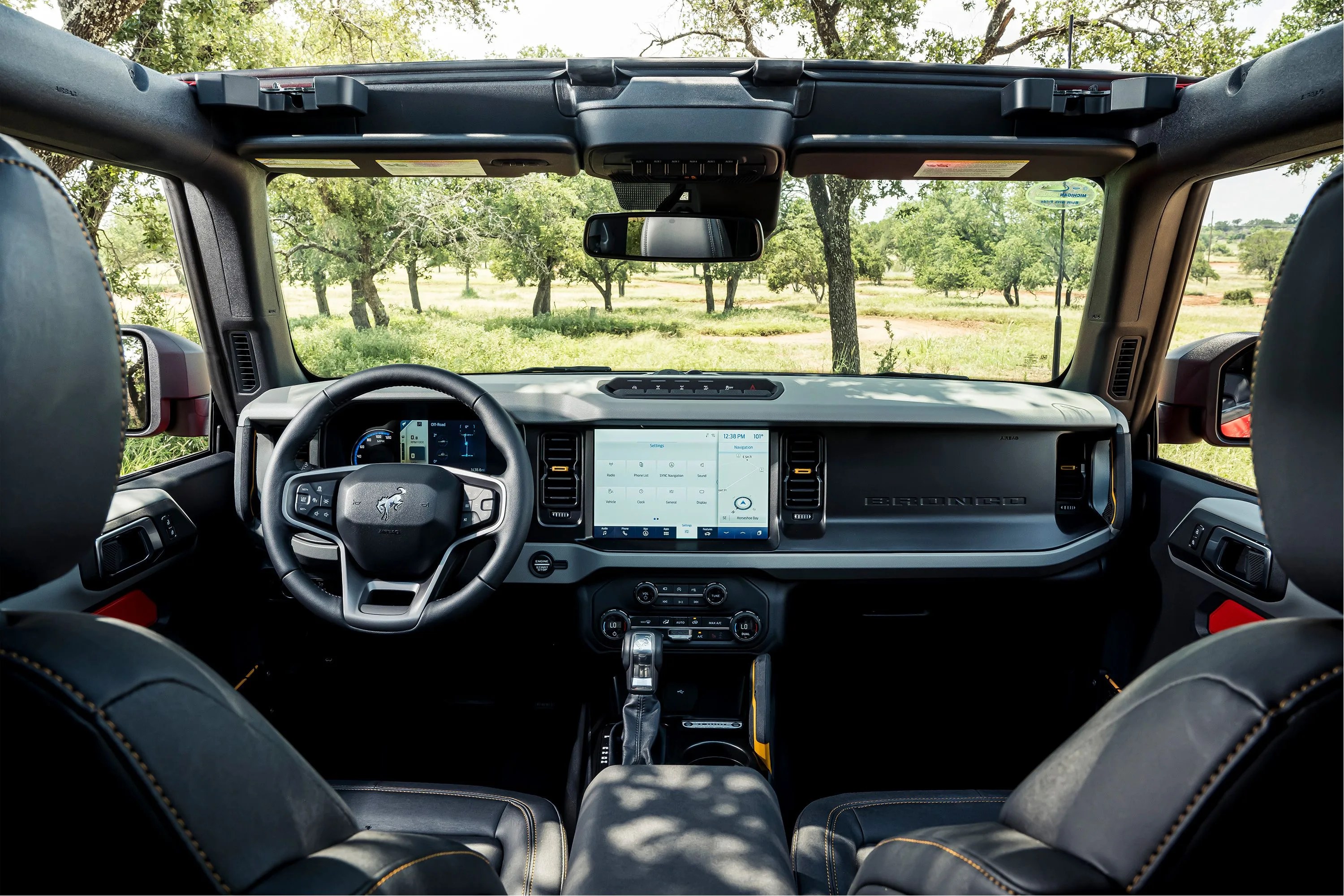 ford bronco interior dashboard