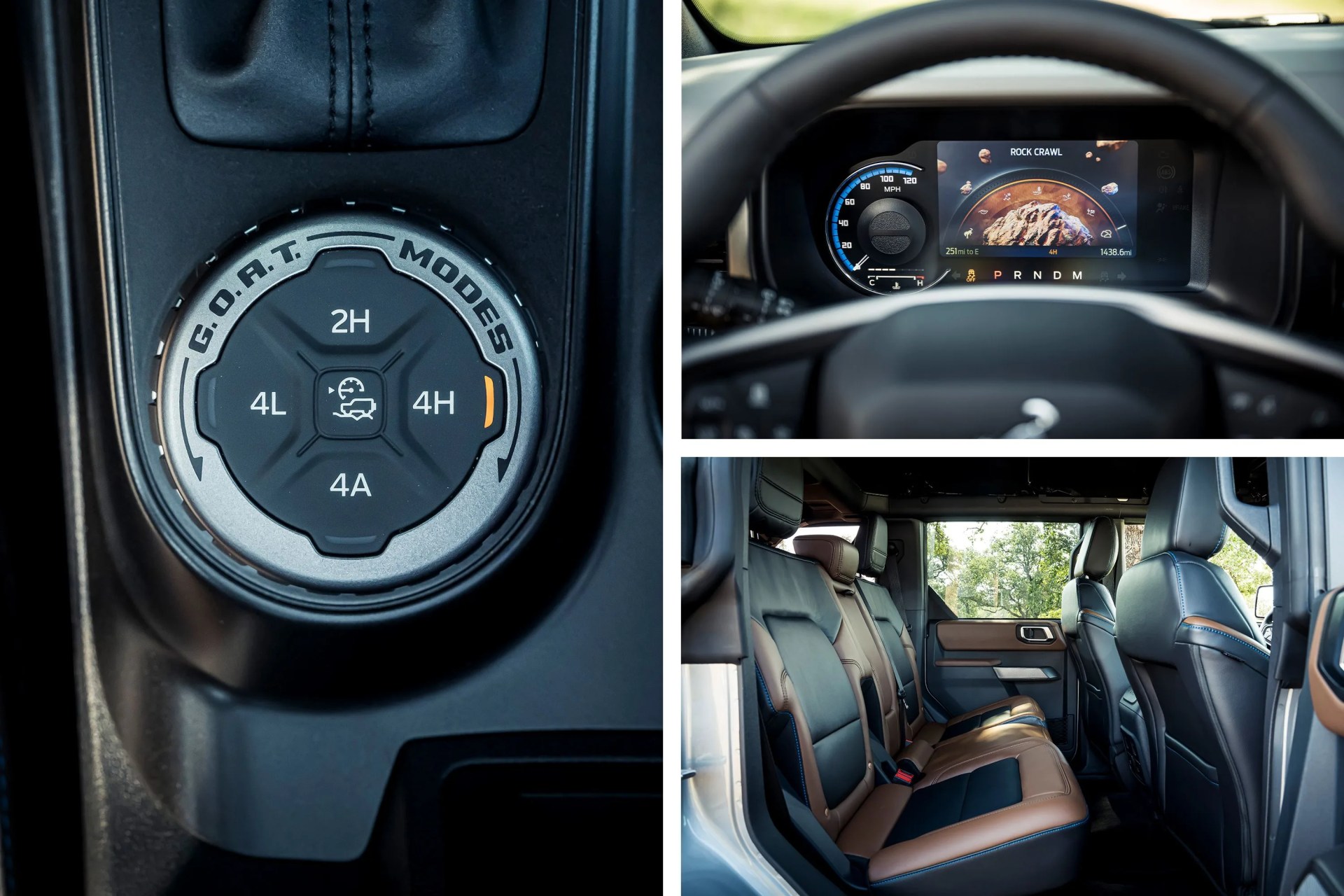 ford bronco interior details
