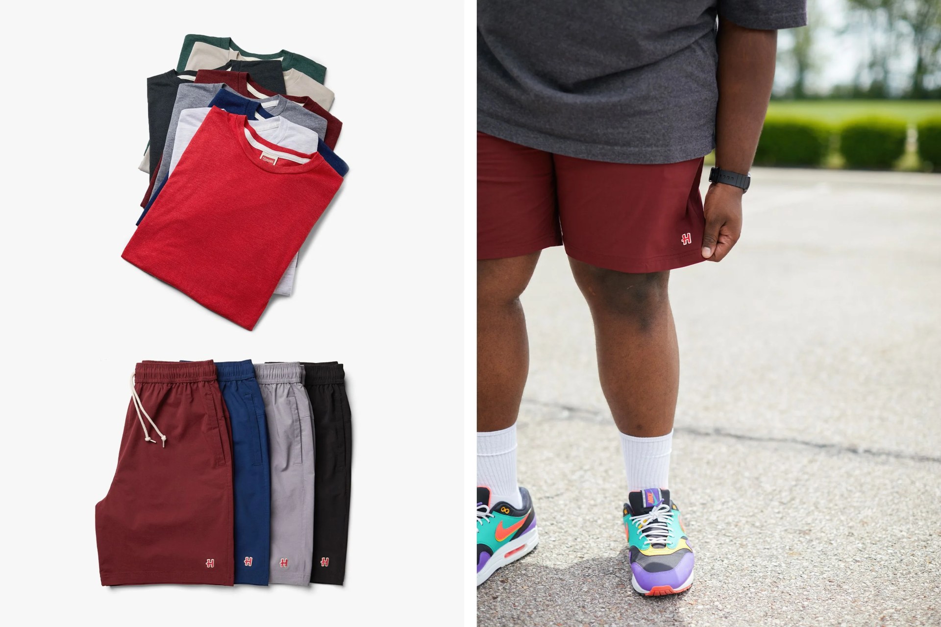 homage shirt and shorts