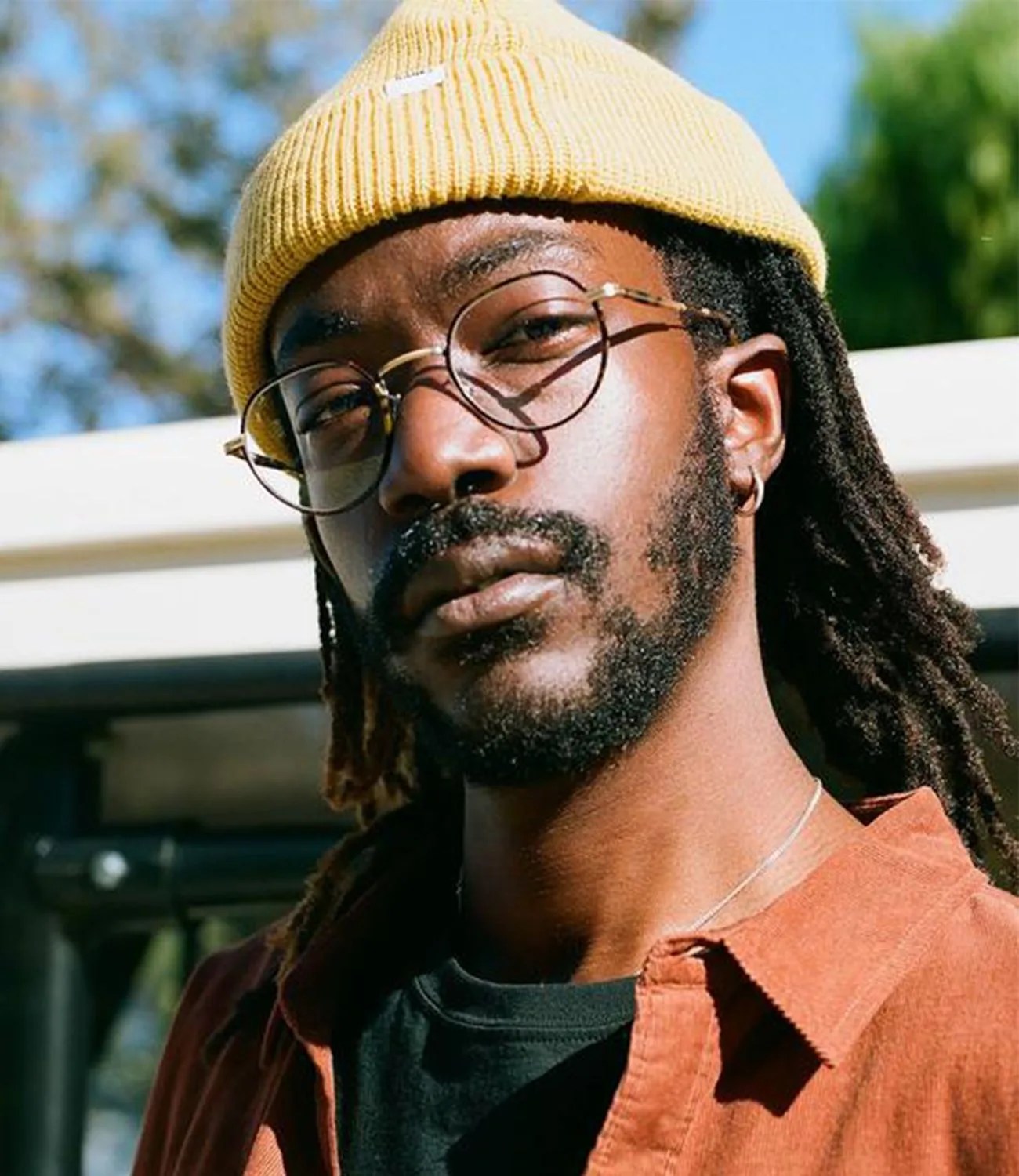 man wearing glasses