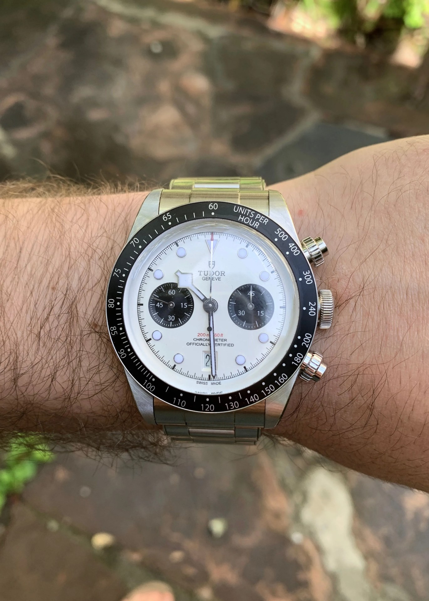 bb chrono wrist shot