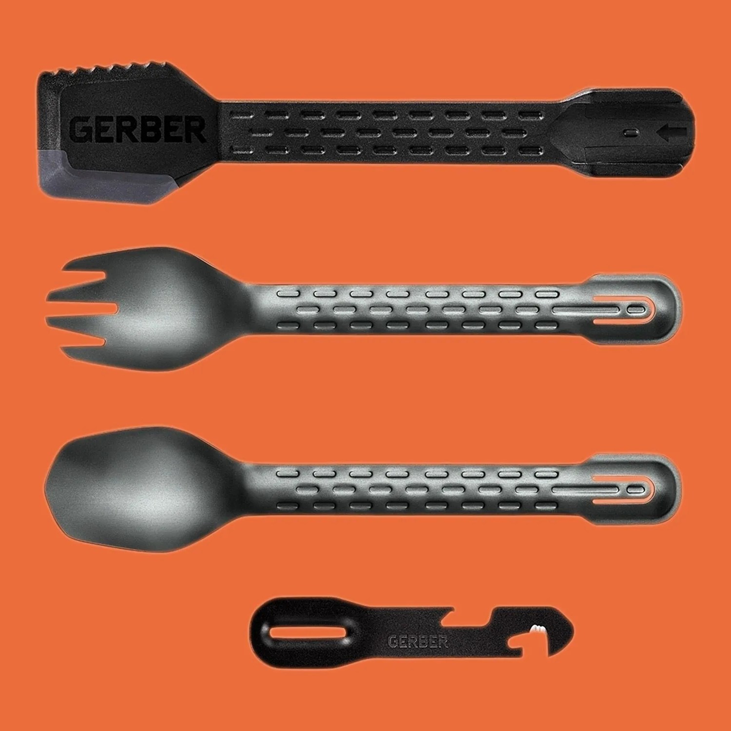 a four piece camping spork