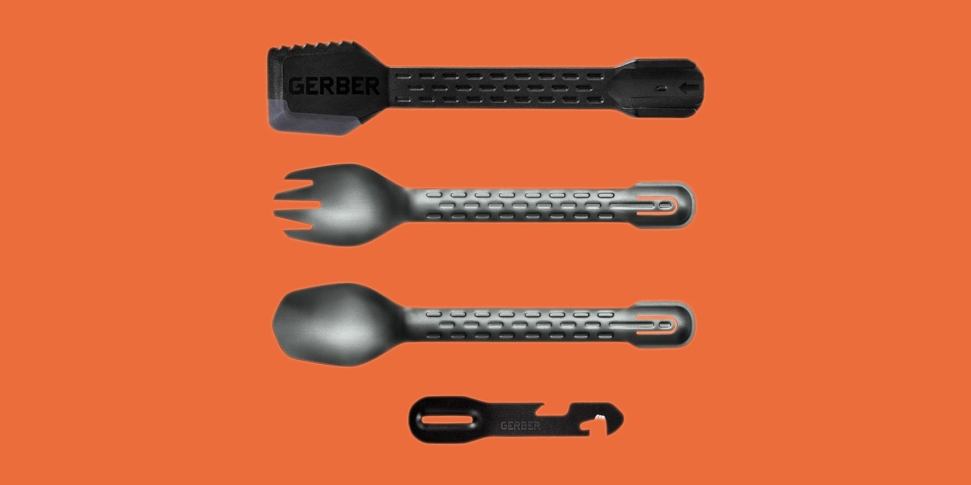 a four piece camping spork