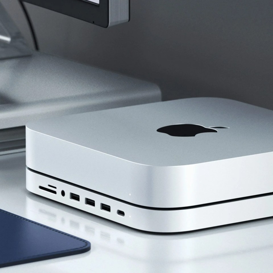 satechi stand and hub for mac mini with ssd enclosure