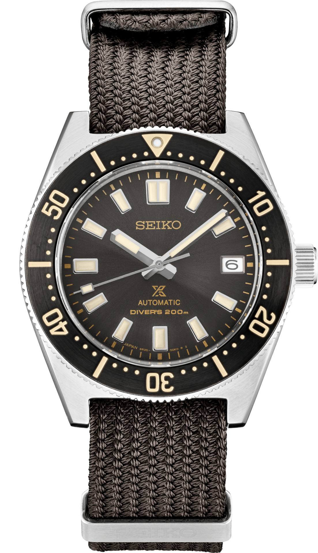 dive watch on fabric strap