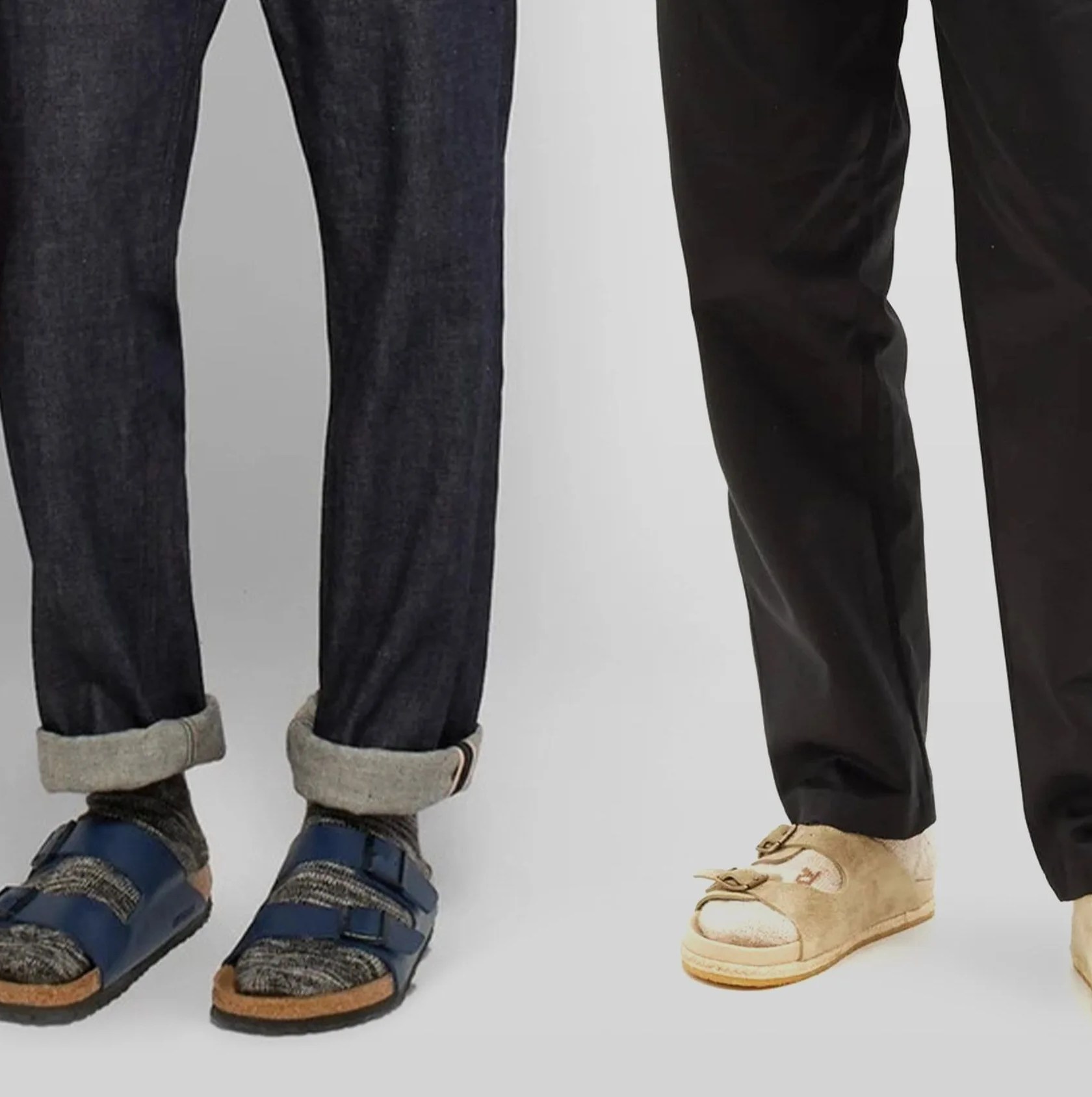 socks and sandals