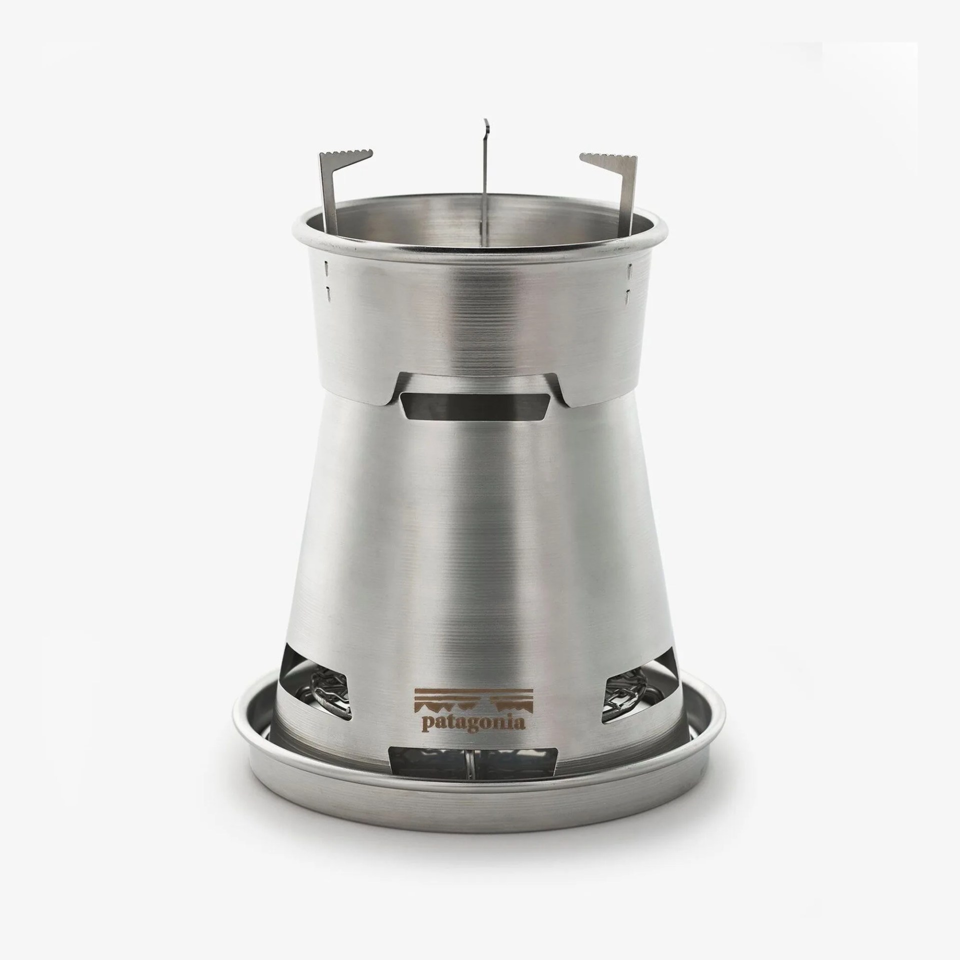 a stainless steel camping stove