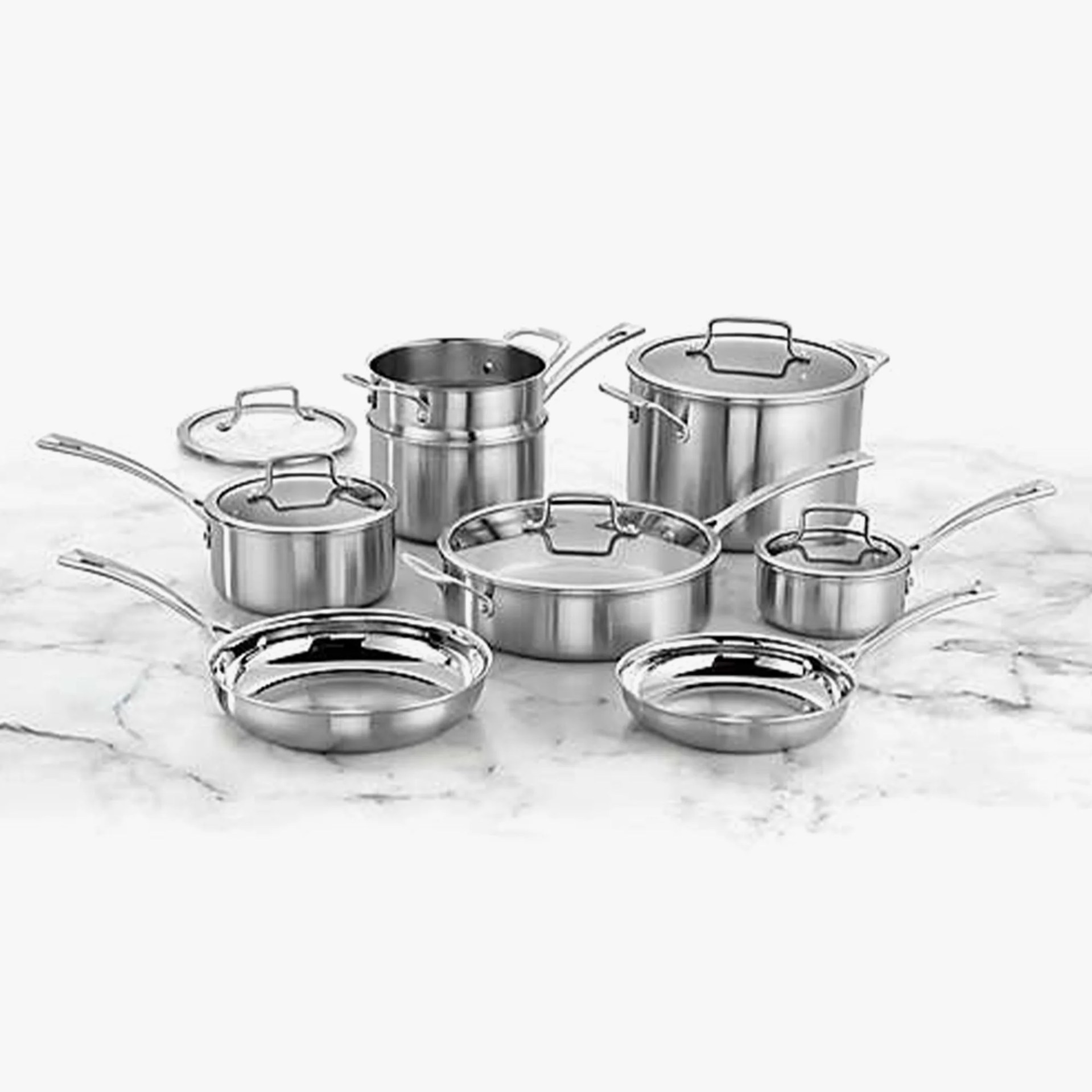 Tri Ply Pro Stainless Steel 13 Piece Cookware Set