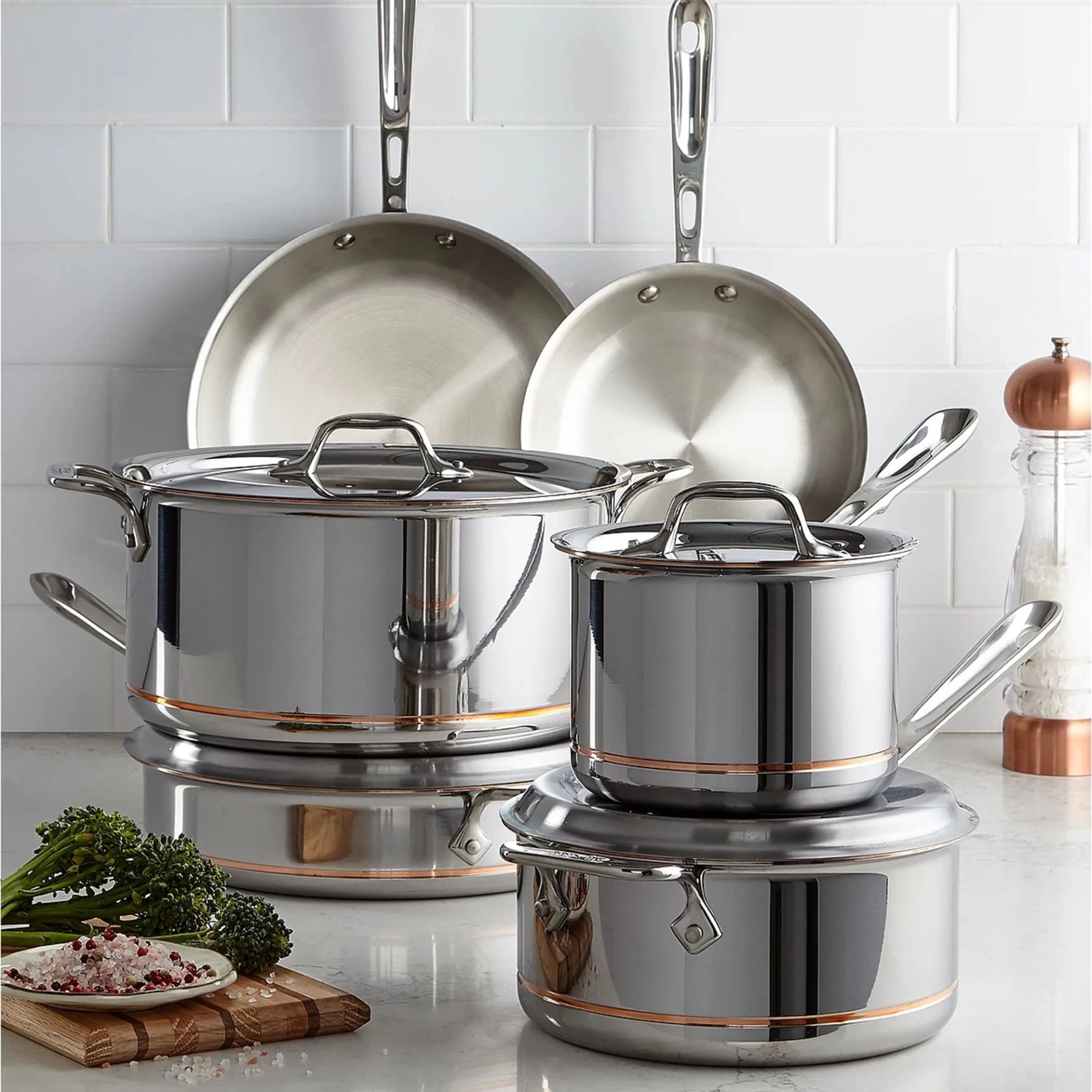 Copper Core 10 Piece Cookware Set