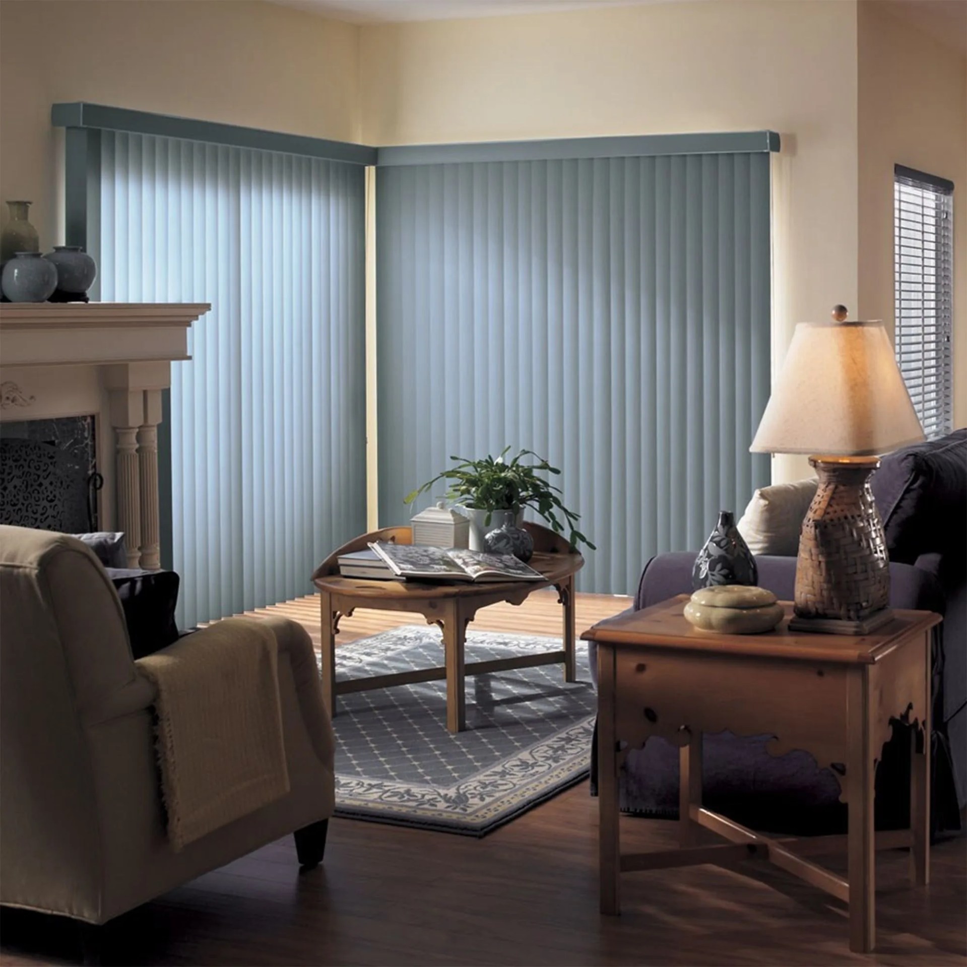 Curved Vinyl Vertical Blinds