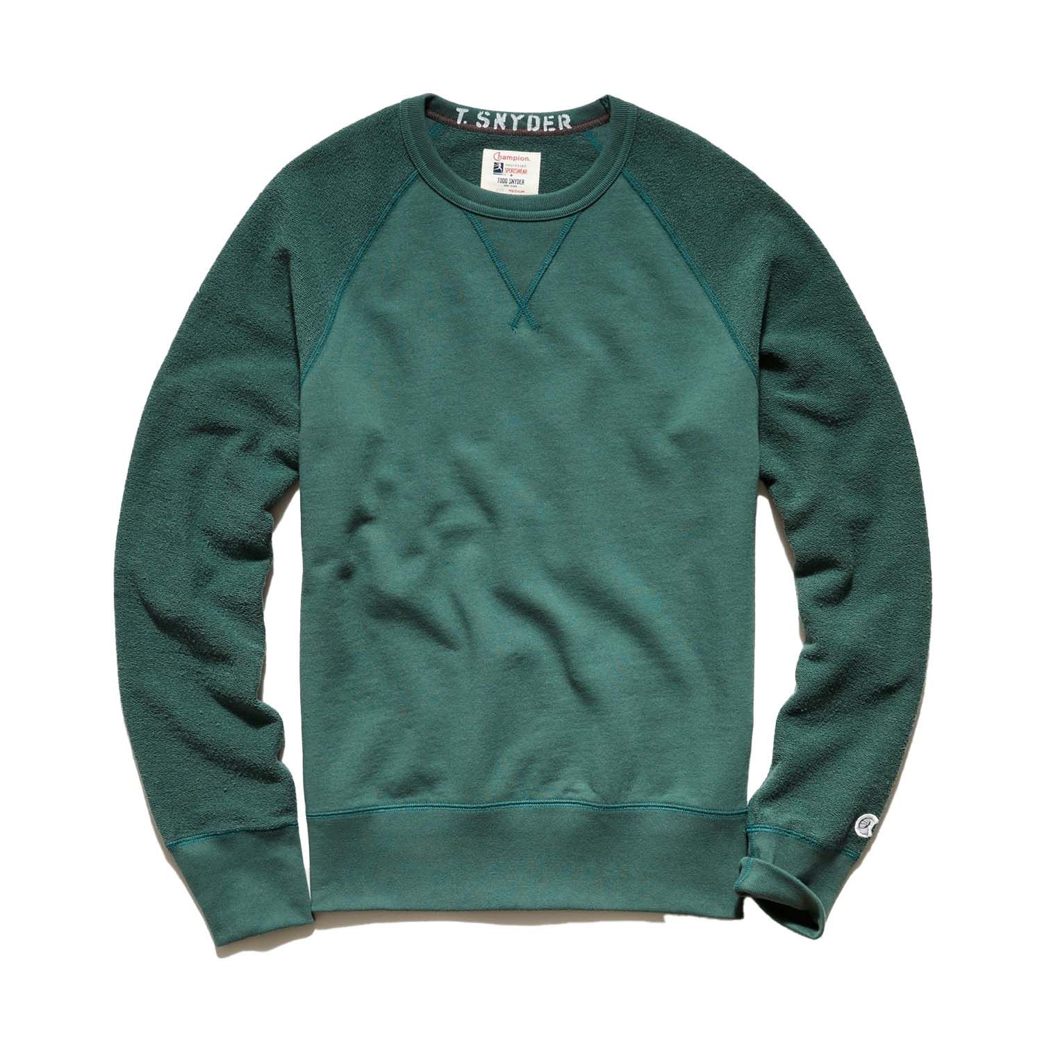 reverse french terry sweatshirt in hunt club
