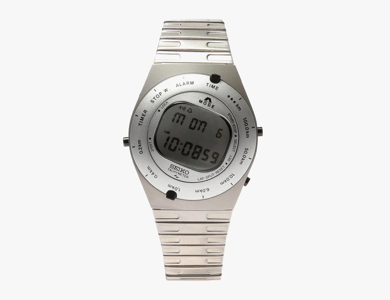 seiko x giugiaro speed master silver watch