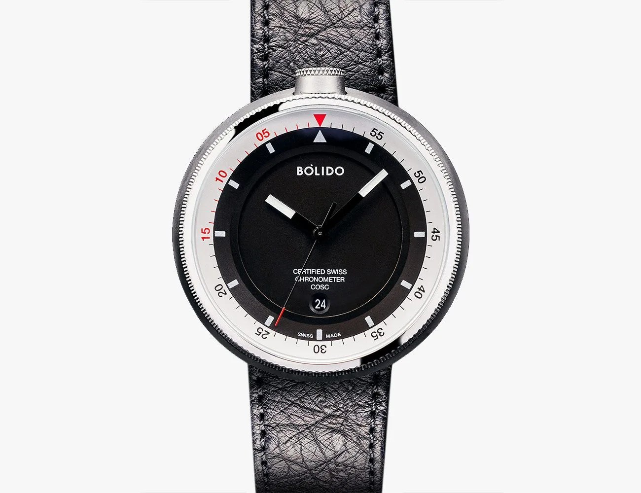 bolido pure watch with black straps