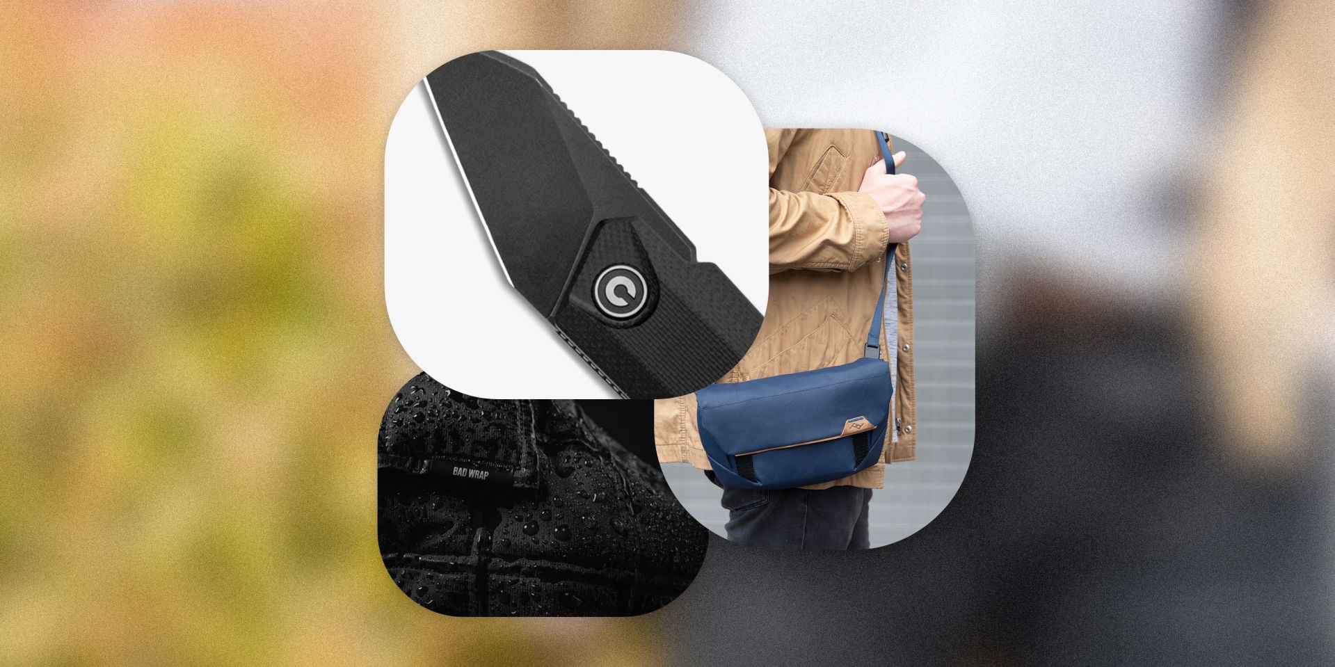 best new gear and edc knife, bad wrap, and field pouch