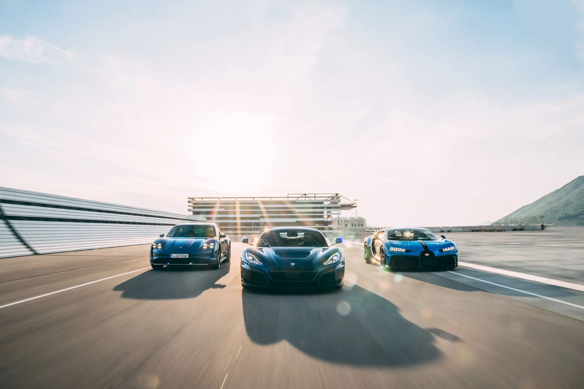 rimac porsche bugatti