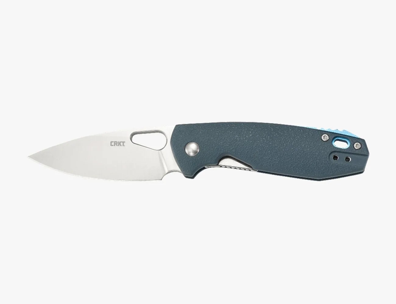 crkt piet blue with d2 blade steel knife