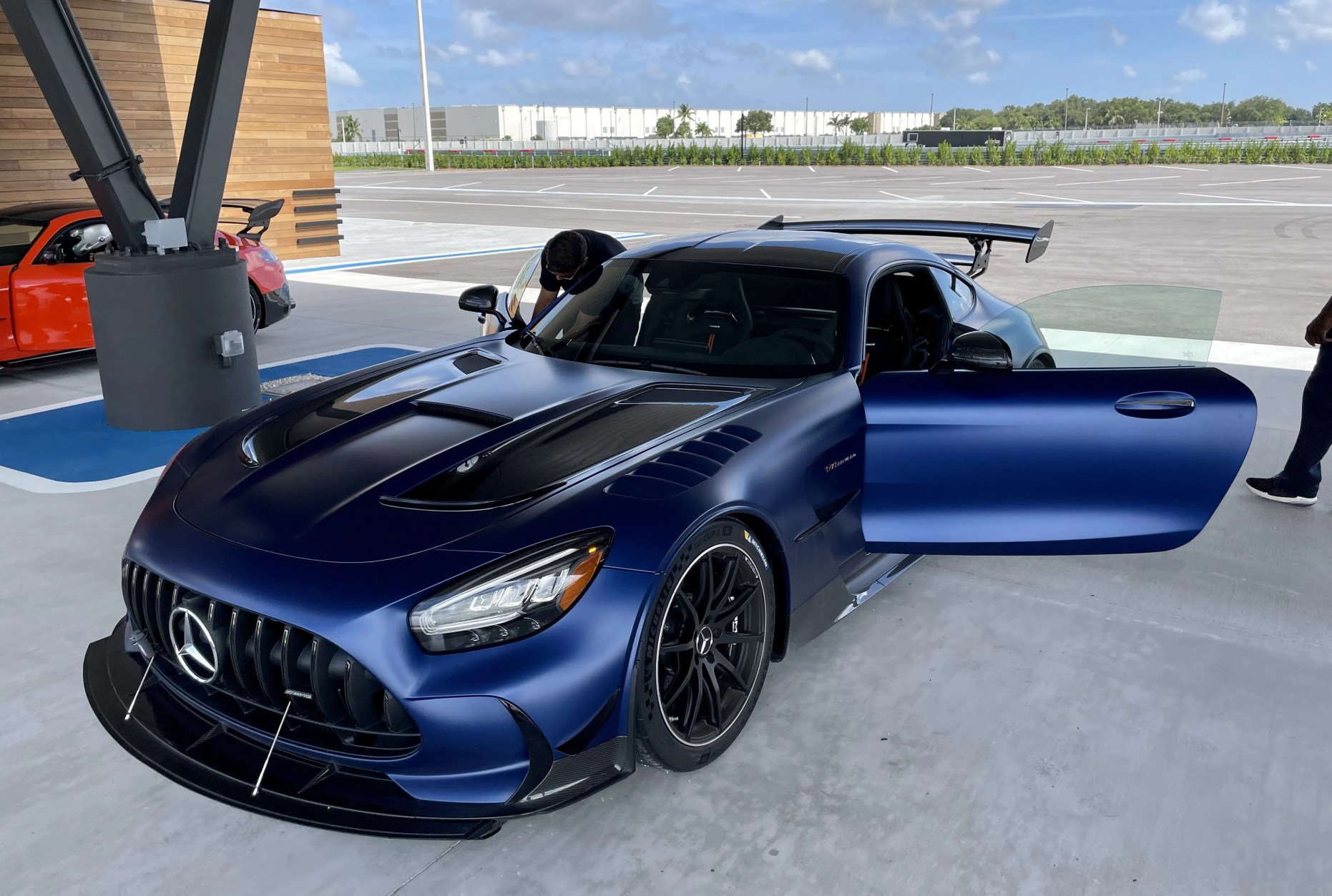 mercedes amg gt black series blue