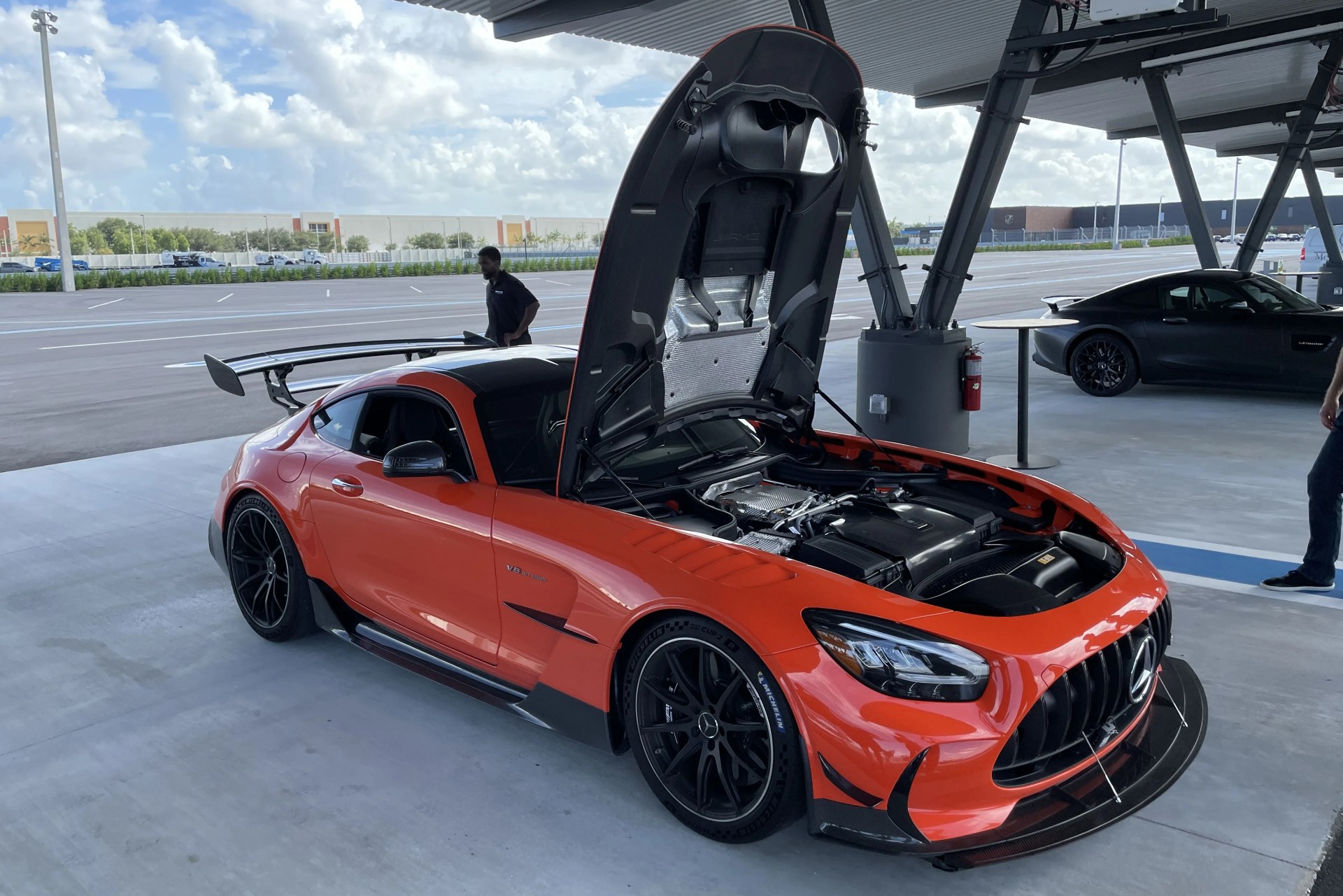 mercedes amg gt black series orange