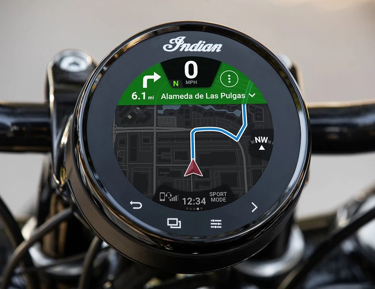2022 chief dark horse motorcycle navigation screen