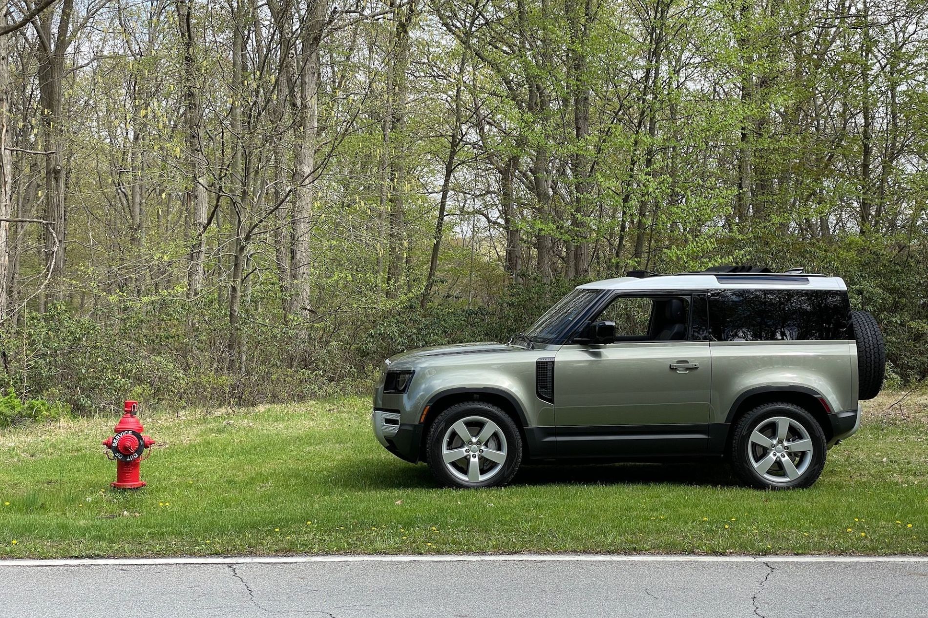 land rover defender 2021 green