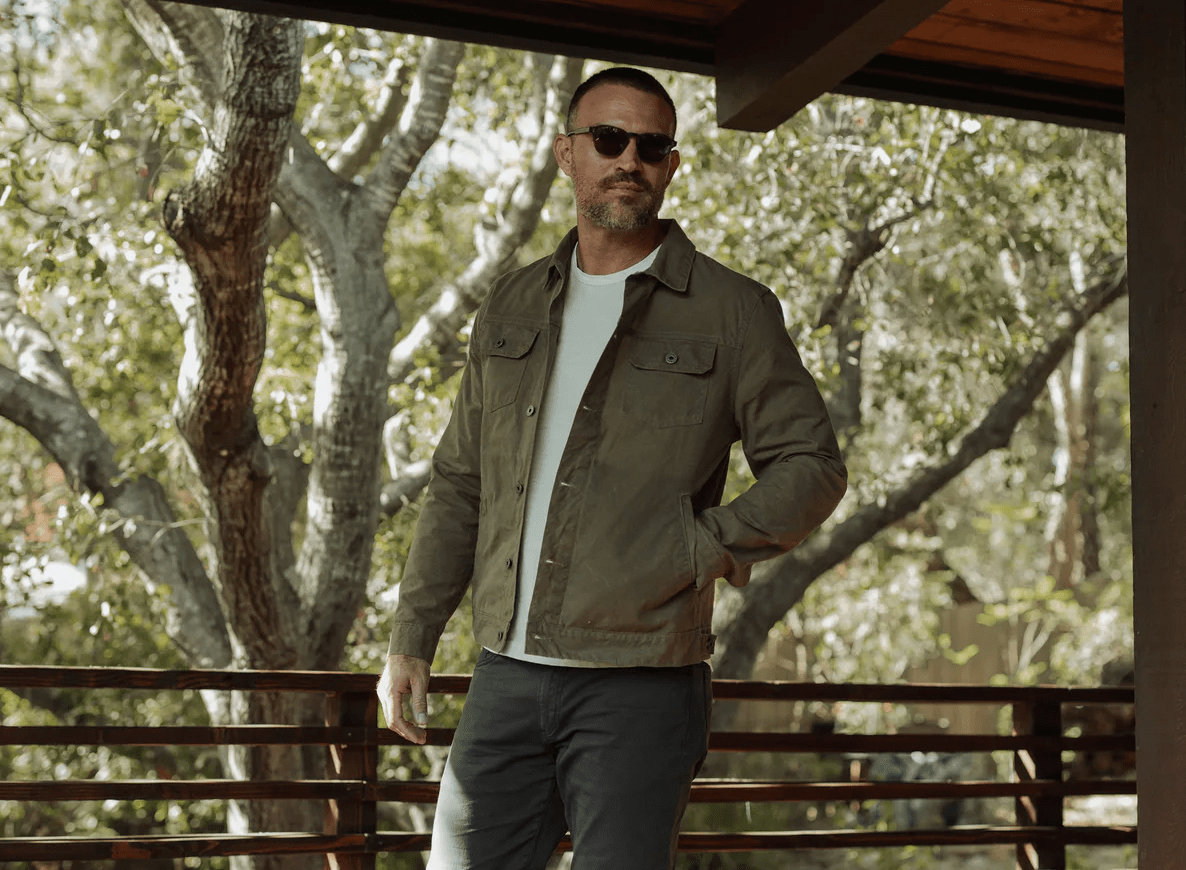 unlined waxed trucker jacket