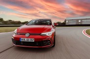 vw gti mk8 bacarella red car