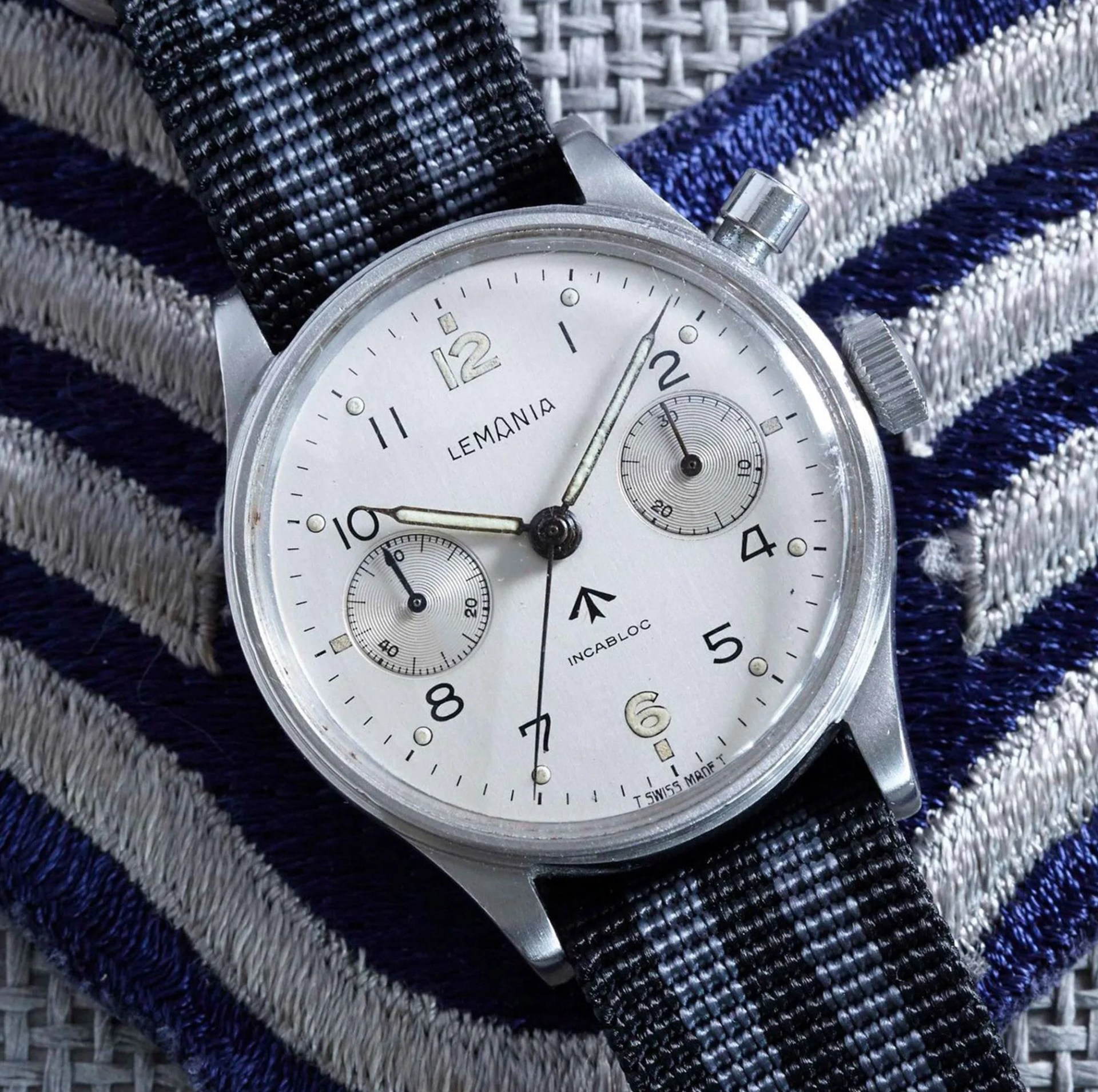 lemania monopusher chronograph