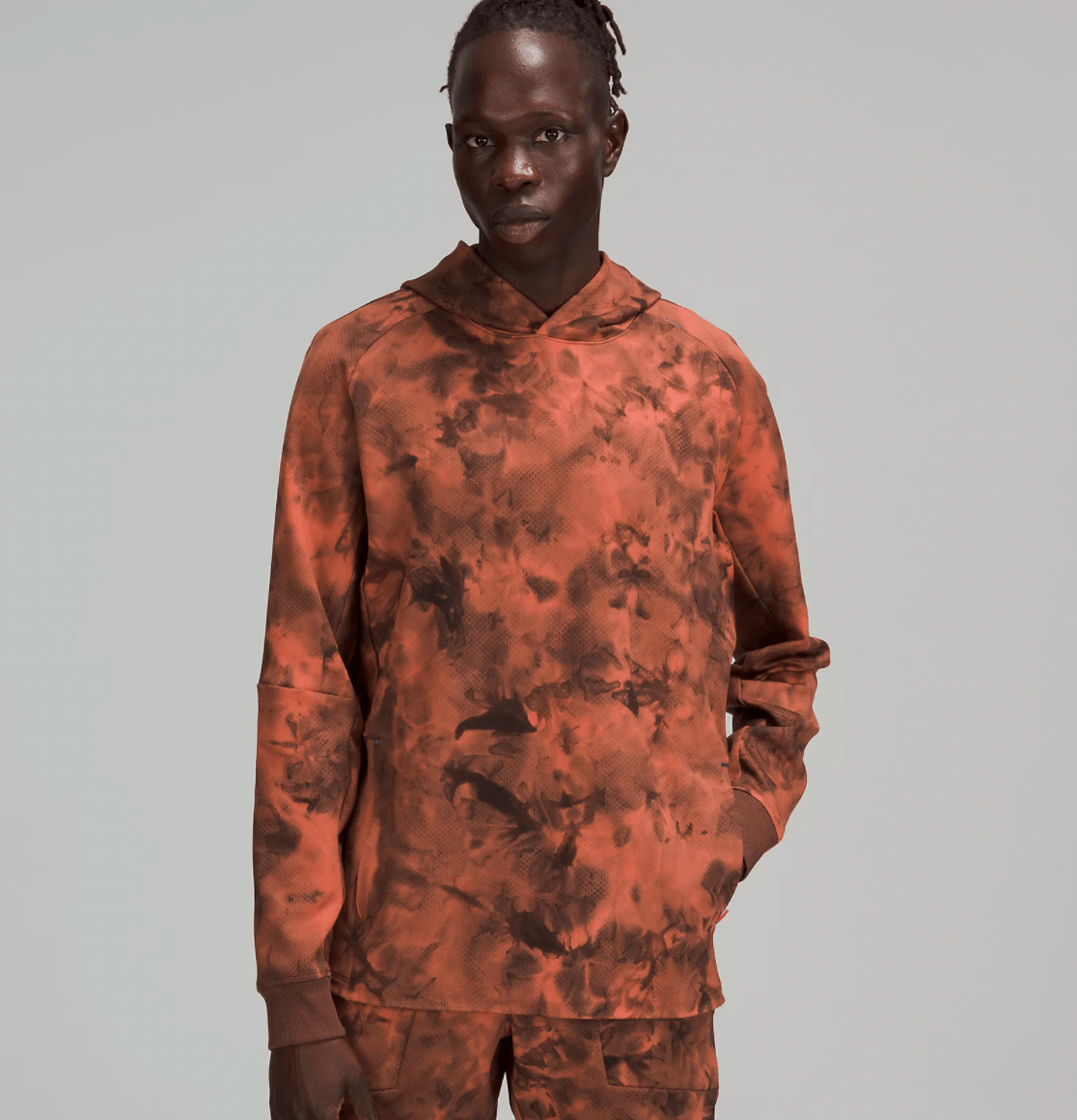 textured tech hoodie