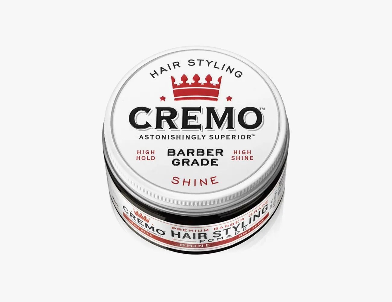 barber grade high shine pomade