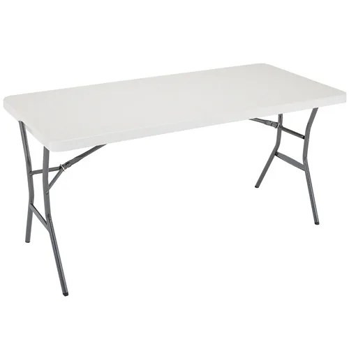 lifetime 5foot foldinhalf table, white